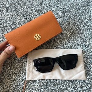 Tory Burch Orange Sunglasses Bold Frame